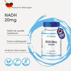 Fair & Pure® - NADH 20mg - 90 comprimés végans - sublingual