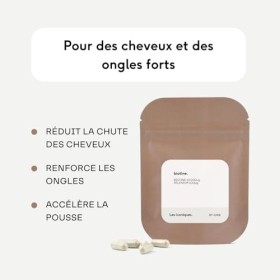 Biotine 10 000 µg + Sélénium, Favorise la Croissance des Cheveux et des Ongles, Cure de 1 mois, 60 Gélules Végétales, Vitamin