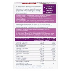 Doppelherz Biotine 1000 - la biotine et le zinc contribuent au maintien de cheveux normaux - 90 gélules