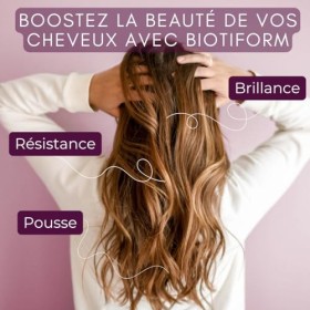 INOLAB BIOTINE + Levure de Bière + Zinc + Sélénium I Formule Complète Cheveux Peau Ongles I Arôme fruits rouge Naturel Sans é