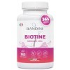 Bandini® Biotine Deluxe Pousse Cheveux + Sélénium + Zinc - 365 Comprimés pour la santé de la peau, des ongles et la Croissanc