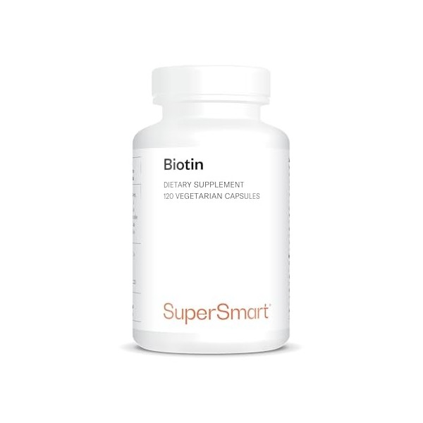 Biotine - Pour des Cheveux Forts et Brillants - Haut Dosage - 100% Biotine - Soutient la Santé Capillaire - Favorise une Chev