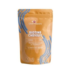 DIETI NATURA - Biotine Vitamine B8 - Fortifiant Ongles & Cheveux - Croissance Cheveux - Sans OGM & Sans Gluten - Vegan - Cure