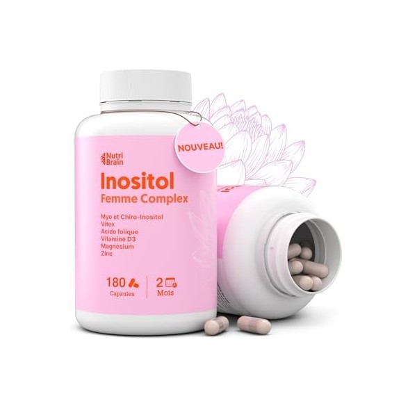 Complexe pour la santé des femmes Myo- et D-Chiro-INOSITOL avec VITEX Agnocasto , acide folique, vitamine D3, magnésium et z