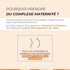Complexe Maternité Plus Assimilable que lAcide Folique - CUURE - 45 Jours - Conception, Grossesse et Allaitement - 15 Actifs