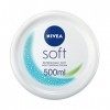 NIVEA Soft Moisturising Cream for Face, Hands and Body, 500 ml