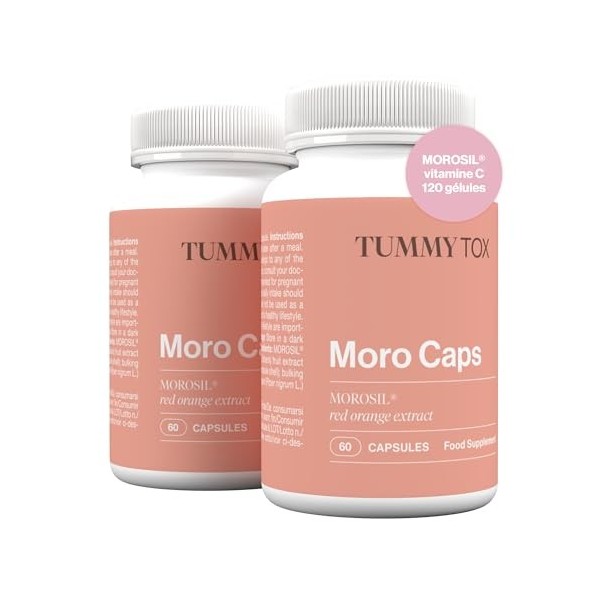Morosil Gélules 400 g, avec Vitamine C, Antioxydants et Poivre Noir pour une Meilleure Absorption, 120 gélules, 1 gélule par 
