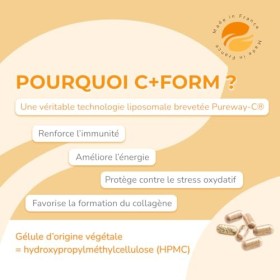INOLAB Vitamine C Liposomale 1428 mg - Forme Liposomale brevetée de qualité supérieure PureWay-C™- Biodisponibilité maximale