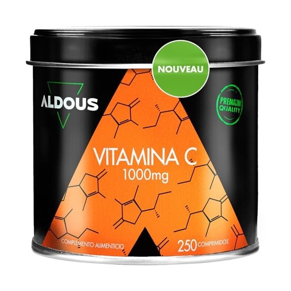 Vitamine C 1000 mg - Approvisionnement pour +8 mois - 1 comprimé par jour - Vitamine pour la Fatigue, le Système Immunitaire 