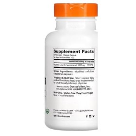 Doctors Best - Vitamine C avec Quali C,1000 mg | Vitamine C avec Q-C | 1000mg - 120 vcaps