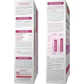 SUPERDIET - COLLAGÈNE MARIN - Beauté de la peau - Éclat & Fermeté - Fabrication française - 20 ampoules de 10 ml