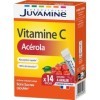 JUVAMINE - Vitamine C Acérola orodispersible - Aide à réduire la fatigue - Soutient limmunité - Absorption rapide - 14 stick