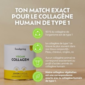 foodspring - Poudre de collagène végétal avec VeCollal® - Collagène végétal identique au type I humain - Supplément avec vita