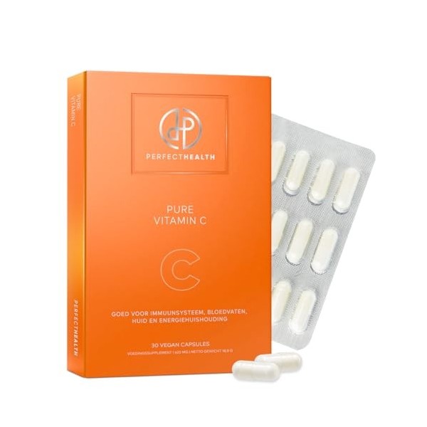 Perfect Health - Vitamine C pure - Vitamine C - Complément alimentaire - Bon pour le système immunitaire, les vaisseaux sangu