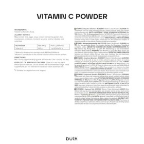 Bulk Vitamine C en poudre, 500 g, lemballage peut varier