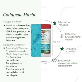SUPERDIET - COLLAGÈNE MARIN + VITAMINE C NATURELLE - Sans arôme - Peau, articulations, muscles - Fabrication française - Poud