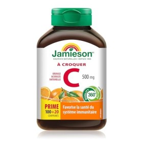 Jamieson Vitamin C 500mg Tangy Orange 120 Tablets