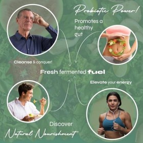 Gummies Délicieux Kombucha Known – Vinaigre de Cidre, Bactéries Amies de l’Intestin & Vitamines B – Saveur Pomme – 60 Gummies