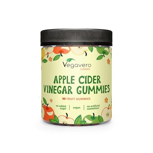 Gummies Vinaigre de Cidre | Sans Sucres Ajoutés & Vegan | Digestion + Glycemie | Vegavero®
