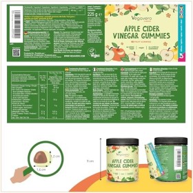 Gummies Vinaigre de Cidre | Sans Sucres Ajoutés & Vegan | Digestion + Glycemie | Vegavero®