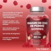 Vinaigre de Cidre de Pomme Gummies | Avec la Mère | 60 Pièces | Supplément Gommeux Végétalien | Apple Cider Vinegar | par Hor
