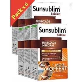 Nutreov Sunsublim Bronzage Intégral à lHuile dArgan Lot de 6 x 30 Capsules