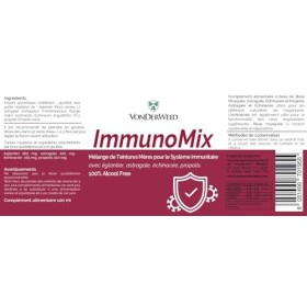 Vonderweid - ImmunoMix | Mélange de Teintures Mères à lÉchinacée + Églantier + Astragale + Propolis | Supplément du système 