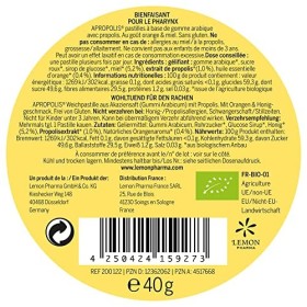 Lemon Pharma Pastilles Propolis à lArôme Thym/Miel Boite de 40 g Lot de 2 