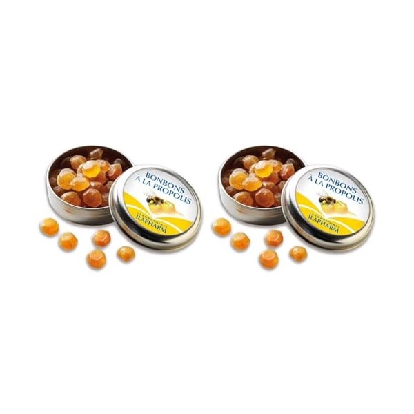 Laboratoires Ilapharm - BONBONS PROPOLIS - Douceurs pour la gorge - Boîte de 50g Lot de 2 