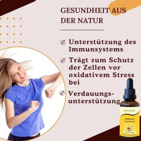 Teinture mère de Propolis 40% – 50 ml – Pure à forte dose de propolis gouttes – 100% naturel - Extrait de propolis - NatimaVi