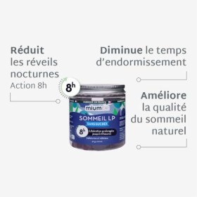 Mium Lab - Sommeil breveté 8h à libération prolongée - Anti-réveils nocturnes & Endormissement - Mélatonine brevetée - Cure 2