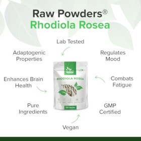 Rhodiola Rosea - Capsules de haute puissance - Suppléments à base de plantes pour soulager le stress - Rhodiola Suppléments v