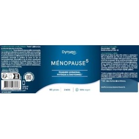 Complexe Ménopause - 60 Gélules - Ménopause & pré-ménopause - 5 Actifs pour l’Équilibre Hormonal, Confort Féminin, Réduction 
