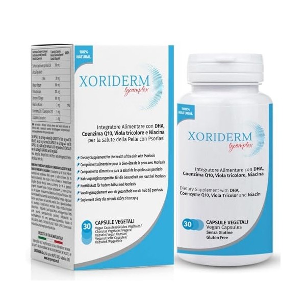XORIDERM LYCOMPLEX Complément Alimentaire Utile au Maintien d’une Peau Normal |Action Apaisante et Protectrice |30 gélules