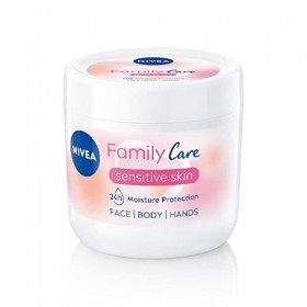 NIVEA Family Care Crème hydratante pour peaux sèches 450 ml Crème corporelle hydratante pour peaux sensibles à lhuile daman