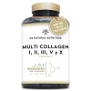 Multi Collagène Marin et Bovin 1650mg. 180 Gélules. Peptide de Collagene Hydrolysé Type 1, 2, 3, 5, 10. Complexe Collagene po