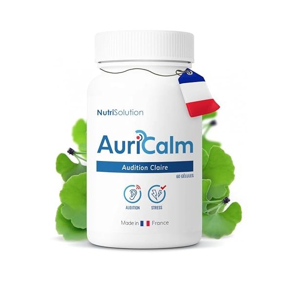 AuriCalm : Soutien Naturel À La Santé Auditive des Seniors - Soulagement Des Acouphènes Et Bien-Etre Auditif Pour Les 50 Ans 