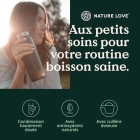 NATURE LOVE® Poudre D-Mannose avec Cranberry - 250g de poudre à diluer dans de l’eau - pour 100 jours - avec cuillère doseuse