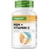 MSM 2000mg - 365 Comprimés - Avec Vitamine C Naturelle dAcérola - Sans Additifs - 6 mois dapprovisionnement - Hautement Dos