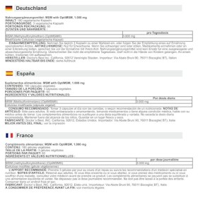 Doctors Best - MSM avec OptiMSM Vegan | 1000 mg - 180 gélules