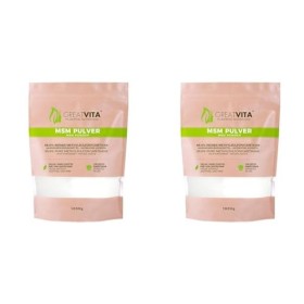 MeaVita Poudre MSM Pure à 99,9% Méthylsulfonylméthane 1 kg Lot de 2 