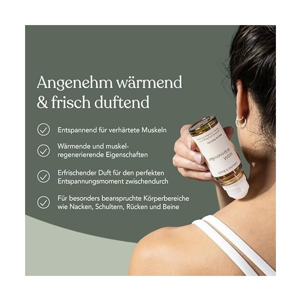 Liebscher & Bracht Rouleau chauffant MSM original - 50 ml de chaleur roll-on - Soulage les tensions dans la nuque, les épaule