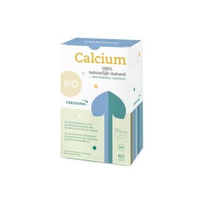 Cressana Calcium Algues Rouges Bio - 60 Capsules - Calcium dAlgues Rouges Bio - Soutient des Os et Dents Solides, Source Min