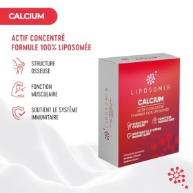 Prescription Nature - CALCIUM LIPOSOMIA - Complément Alimentaire Immunité - Calcium et Vitamine D - Actif Concentré, Formule 