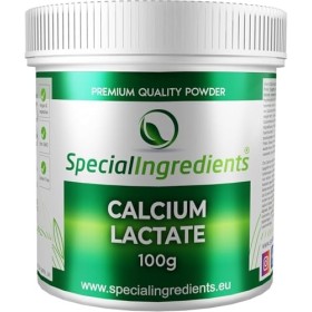Special Ingredients Lactate de Calcium, Qualité Supérieure, Idéale pour la Sphérification en Cuisine Moléculaire, Ingrédient 