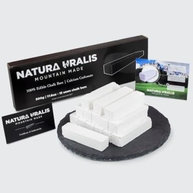 Natura Uralis Premium Craie Sciée de Belgorod | 500g de Barres de Craie Blanche - Croquant Etonnant, Texture Satisfaisante, V