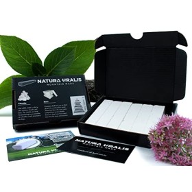 Natura Uralis Premium Craie Sciée de Belgorod | 200g de Barres de Craie Blanche - Croquant Etonnant, Texture Satisfaisante, V