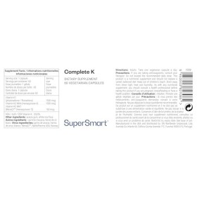 Complete K - Aide à Redistribuer le Calcium dans le Corps - Soutient la Coagulation sanguine - Combine 3 Formes de Vitamine K