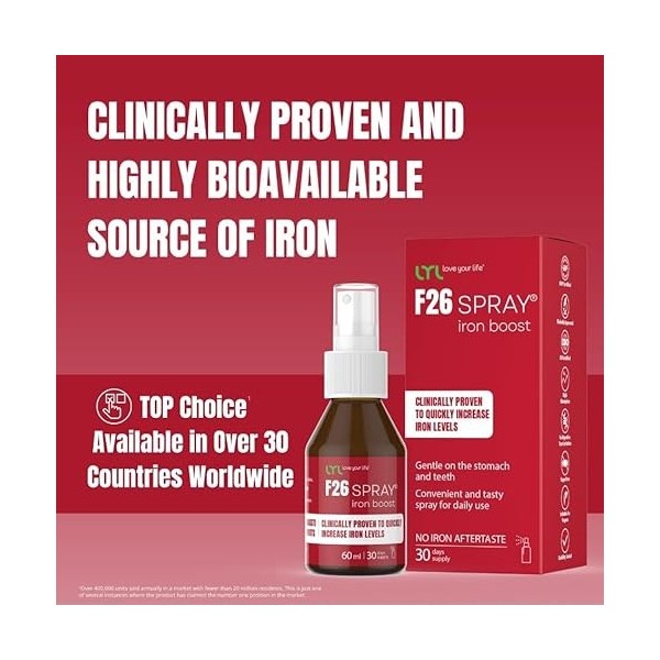 LYL love your life F26 SPRAY Iron Boost fer micronisé haute absorption