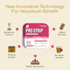 PROSTRIP Fer AB-Fortis 14 mg additionné de vitamines C, B1, B2, B6, acide folique, betterave, épinards et cerise acidulée – 3